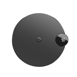 Беспроводная зарядка для телефона быстрая Baseus Digital LED Display (WXSX-01) черный - фото 12345