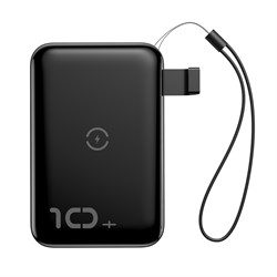 Внешний аккумулятор Baseus Mini S Bracket Wireless Charger 10000mAh (PPXFF10W-01) черный - фото 13401
