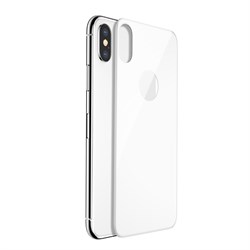 Защитное стекло для iPhone X/XS Baseus 0.3mm All-coverage Arc-surface Back Tempered Glass (SGAPIPHX-4D0S) белый - фото 13764