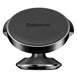 Автомобильный магнитный держатель Baseus Small Ears Series Genuine Leather (SUER-F01) черный - фото 14300