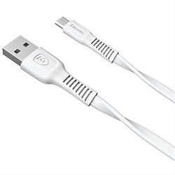 Кабель Baseus Tough Series USB - Micro USB 2A 1м белый (CAMZY-B02) - фото 14565