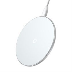 Беспроводное зарядное устройство Baseus Wireless Charger Simple белый (CCALL-JK02) - фото 14825