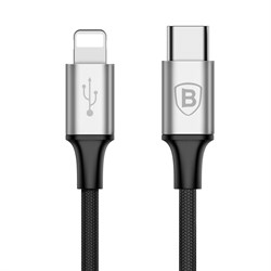 Кабель Baseus Rapid Series USB Type-C - Lightning 2A 1м черный (CATSU-S1) - фото 15475