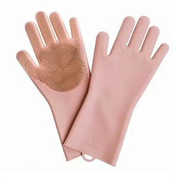 Силиконовые перчатки для уборки Xiaomi Jordan&Judy Silicone Cleaning Glove, розовый - фото 23829
