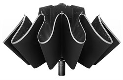 Зонт полуавтоматический Xiaomi Zuodu Reverse Folding Umbrella с фонариком (ZD002-LED) черный - фото 23864