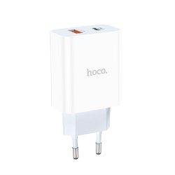 Сетевое зарядное устройство Hoco C97A PD20W + QC3.0, белый - фото 24668