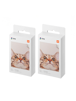Фотобумага для принтера Xiaomi Mijia AR ZINK Portable Photo Printer Paper XMZPXZHT03 (100 штук в упаковке) - фото 25893