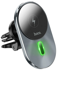 Автомобильное беспроводное зарядное устройство Hoco CA91 Magic MagSafe черный - фото 26919