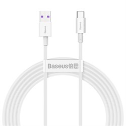 Кабель Baseus Superior Series Fast Charging Data Cable USB to Type-C 66W 2м (CATYS-A02) 6953156205529 - фото 30065