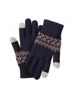 Перчатки Xiaomi для сенсорных экранов FO Touch Wool Gloves 160/80, темно-синий 6972632640029 - фото 30248