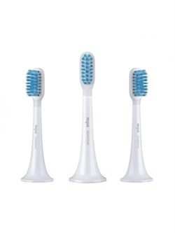 Сменные насадки для электрической зубной щетки Mijia T300 T500 Sensitive toothbrush head MBS301 3 шт белые 6934177710339 - фото 31560