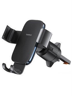 Автомобильный держатель для телефона в дефлектор Baseus Metal Age 3 Gravity Car Mount BS-CM028 Черный 6932172663629 - фото 31836