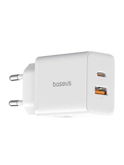 Сетевое зарядное устройство Baseus PD 20W Fast charging  U+C CCXFK20UE белый 6932172651169 - фото 31918