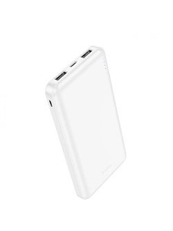 Внешний аккумулятор Hoco J100 Ultra Thin 10000 mAh 37w белый 6931474783578 - фото 32050