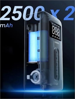 Портативный насос компрессор UGREEN CD259 15951 Portable Tire Inflator черный 6941876219513
