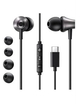 Проводные наушники UGREEN EP105 35754 In-Ear Earphones Type-C черный 6941876237548 - фото 33173