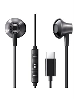 Проводные наушники UGREEN EP106 35756 In-Ear Earphones Type-C черный 6941876237562 - фото 33180