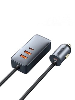 Автомобильное зарядное устройство 120W 2 USB+2 Type-C Baseus Share Together Gray CCBT-A0G серый 6953156206670 - фото 34041
