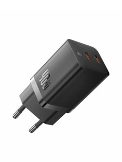 Сетевое зарядное устройство Baseus GaN5 Pro Fast Charger C+C 40W CCGAN40CE-M (CCGP180101) черный 6932172627904 - фото 34314