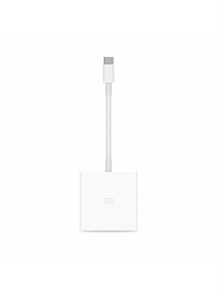 Адаптер переходник Xiaomi Type-C - USB и HDMI XMZJQCH2TM белый 6934177724213 - фото 34348