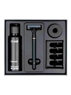 Набор для бритья Xiaomi Lemon Razor Neowak H600-8 черный 6971739371201 - фото 34453