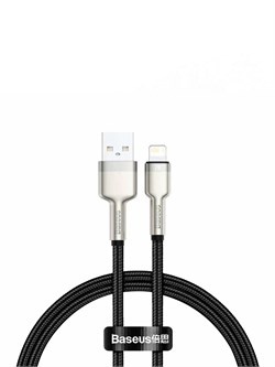 Кабель Baseus Quality Zinc Alloy USB - Lightning 2.4A 1м CALJK-A01 6953156202245 - фото 34814