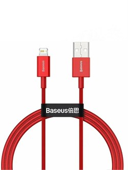Кабель Baseus Superior Series Usb - Lightning 2.4A 1м CALYS-A09 красный 6953156205437 - фото 34836