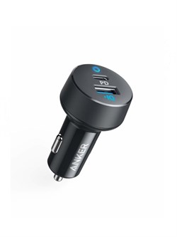 Автомобильное зарядное устройство в прикуриватель Anker PowerDrive PD 2 U+C 32W A2720 черный 6940268892471 - фото 35199