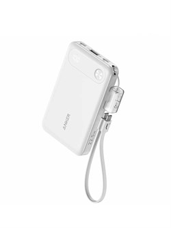 Внешний аккумулятор Anker Powerful and Travel-Friendly A1257 10000mAh 22.5W белый 6940268897094 - фото 35202