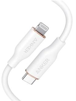 Кабель Anker Powerline Flow A8662 Type-C - Lightning 0.9м белый 6940268885084 - фото 35229