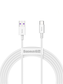 Кабель Baseus Superior Series Fast Charging Data Cable USB to Type-C 66W 2м (CATYS-A02) 6953156205529 - фото 35409