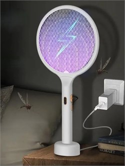 Электрическая мухобойка с подсветкой Qualitell Electric Mosquito Swatter E3 ZSM240915 белый 6972040152633 - фото 35508