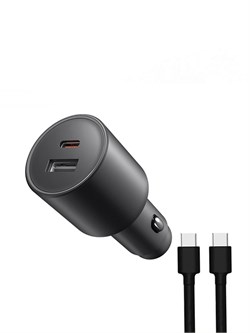 Автомобильное зарядное устройство Xiaomi USB+Type-C 1A1C 100W с кабелем С+С MDY-16-ER BHR7988CN черный 6941812761861 - фото 35539