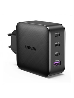 Сетевое зарядное устройство Ugreen Usb + 3 Type-C 65W CD224 PN70774 черный 6957303877744 - фото 35905