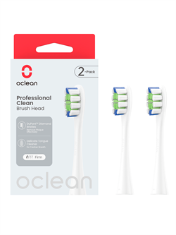 Комплект сменных насадок «Профессиональная чистка» Oclean P1С1 W02 2 шт., белый 6970810553765 - фото 35984