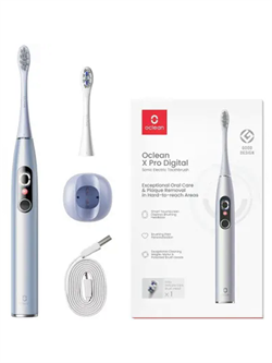 Электрическая зубная щетка Oclean X Pro Digital Н2076 серебристый 6970810552560 - фото 36037