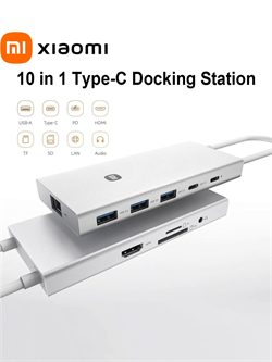 Многофункциональная док-станция разветвитель хаб Xiaomi Type-C 10 в 1 Docking Station XMTI01YM 6932554422066 - фото 36451