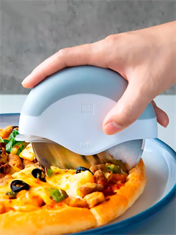Нож для пиццы и теста круглый роликовый пиццерезка HuoHou HU0082 6970960060823 - фото 36468