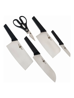 Набор кухонных стальных ножей с подставкой HuoHou 6-Piece Kitchen Knife Set Lite HU0058 6970960060588 - фото 36537