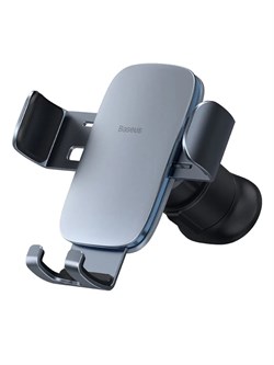 Автомобильный держатель для телефона в дефлектор Baseus Metal Age 3 Gravity Car Mount BS-CM028 (C40467600811-01) Серый 6932172663636 - фото 36539