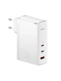 Сетевое зарядное устройство Baseus GaN5 Fast Charger 2C+1U 140W CCGAN140CE CCGP100202 Белый 6932172610234 - фото 36751