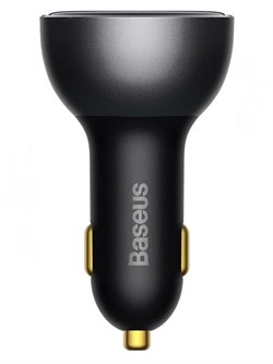 Автомобильное зарядное устройство в прикуриватель Baseus Dual Fast Charger Car 140W USB+USB-C CCZX-140 CGZX070001 с проводом черный 6932172622374 - фото 36752