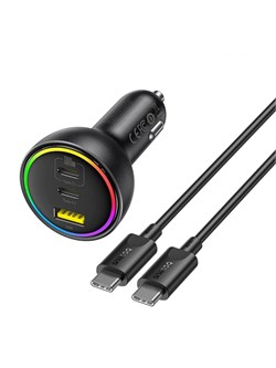 Автомобильная зарядка Baseus Multi Port Fast Charger Car 152.5W U+C+C BSCC-ZX-CCl C00036101111-00 Черный 6932172676957 - фото 36792