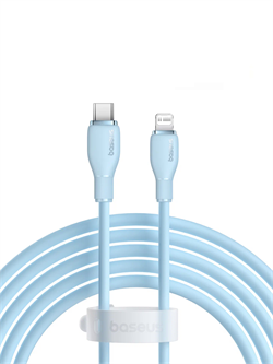 Кабель Baseus Pudding Series Fast Charging  Type-C - Lightning 20W 2м P10355701311-01 голубой 6932172634278 - фото 37361