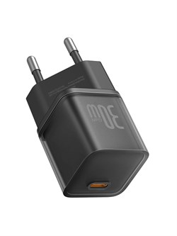 Сетевое зарядное устройство Baseus GaN5 Fast Charger mini 1C PD 30W CCGAN30E5-S P10162504113-00  черный 6932172648664 - фото 37497