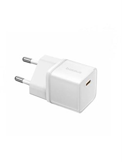 Сетевое зарядное устройство Baseus GaN5S Fast Charger mini 1C PD 20W CCGAN20E5-S P10162503213-00  Белый 6932172648831 - фото 37499