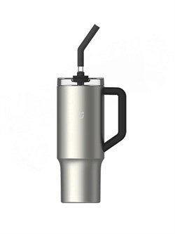 Термокружка с трубочкой Xiaomi Mijia Sippy Cup MJXGB01RM BHR07QYCN 1л серый 6932554421236 - фото 37664