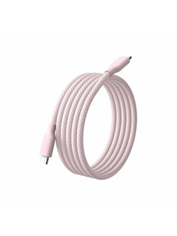 Кабель для быстрой зарядки Xiaomi Magnetic Fast Charging Data Cable USB-C - USB-C 6A 1метр BHR9841CN розовый 6932554412135 - фото 37709