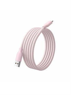 Кабель для быстрой зарядки Xiaomi Magnetic Fast Charging Data Cable USB-A - USB-C 6A 1метр BHR9836CN розовый 6932554412166 - фото 37714