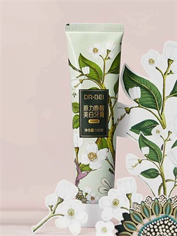 Зубная паста DR.BEI Toothpaste 0+ / Освежающий зеленый чай и жасмин / 100 гр. 6973925923058